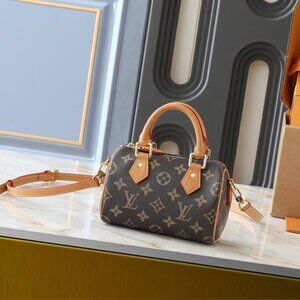 Louis Vuitton Elegant Monogram Mini Bag in Brown and Tan